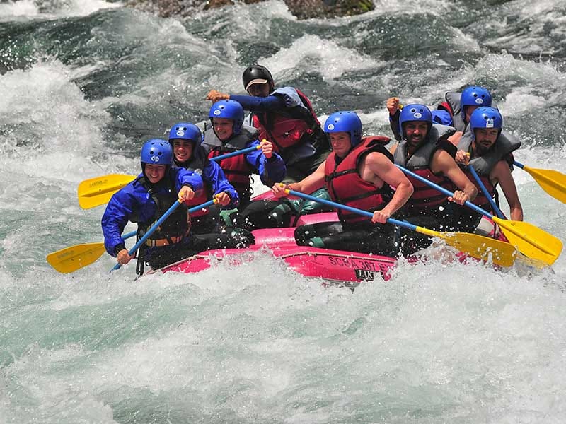 Rafting Manso a La frontera — excursión en Bariloche, Patagonia